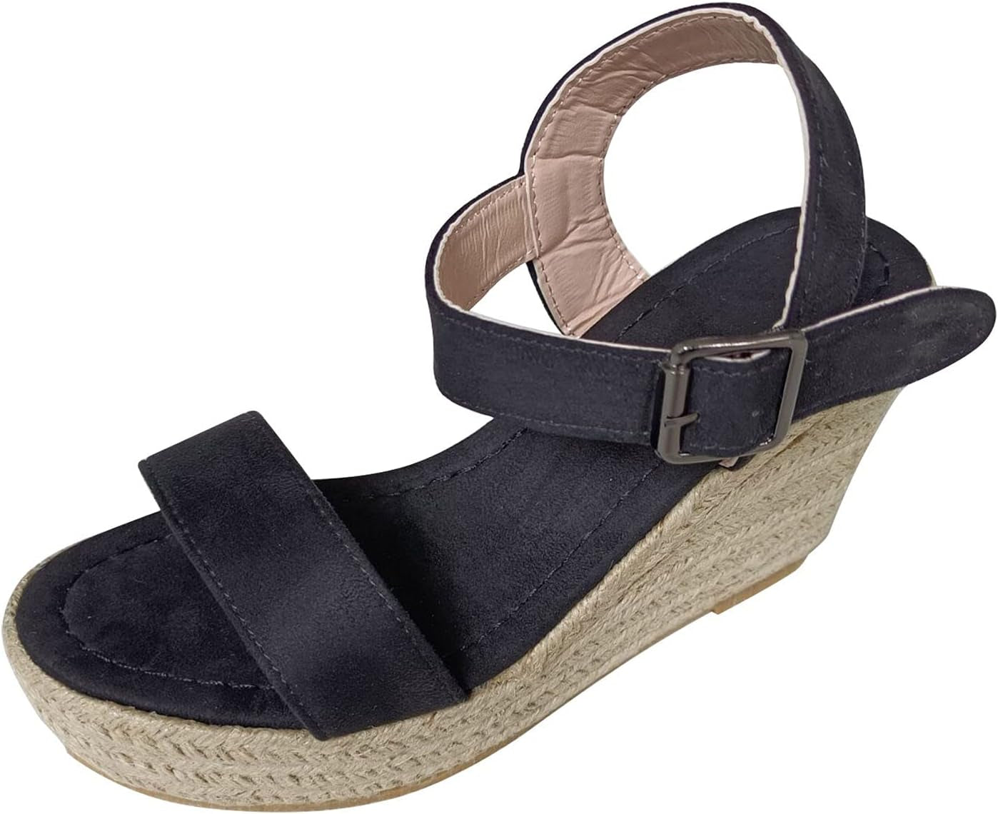 Slip on Wedge Platform Sandals Casual Summer Beach Sandals Shoes Wedge Sandals for Women