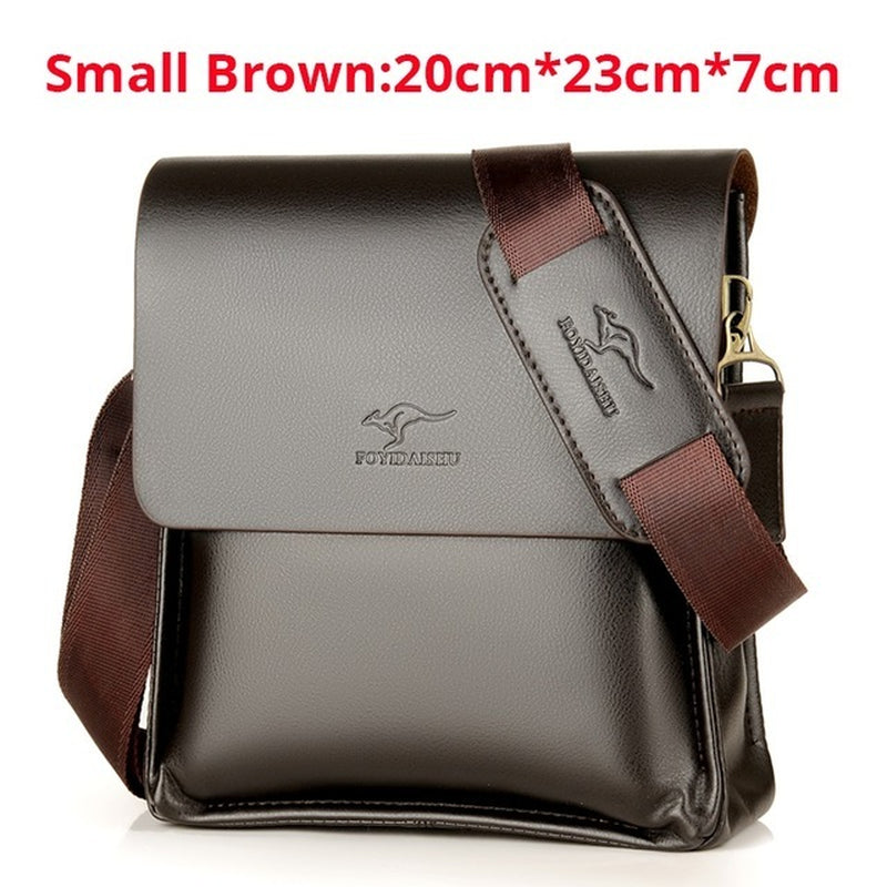 Kangaroo Luxury Brand Leather Men Bag Casual Business Messenger Bag for Vintage Men'S Crossbody Bag Male Shoulder Bags Bolsas