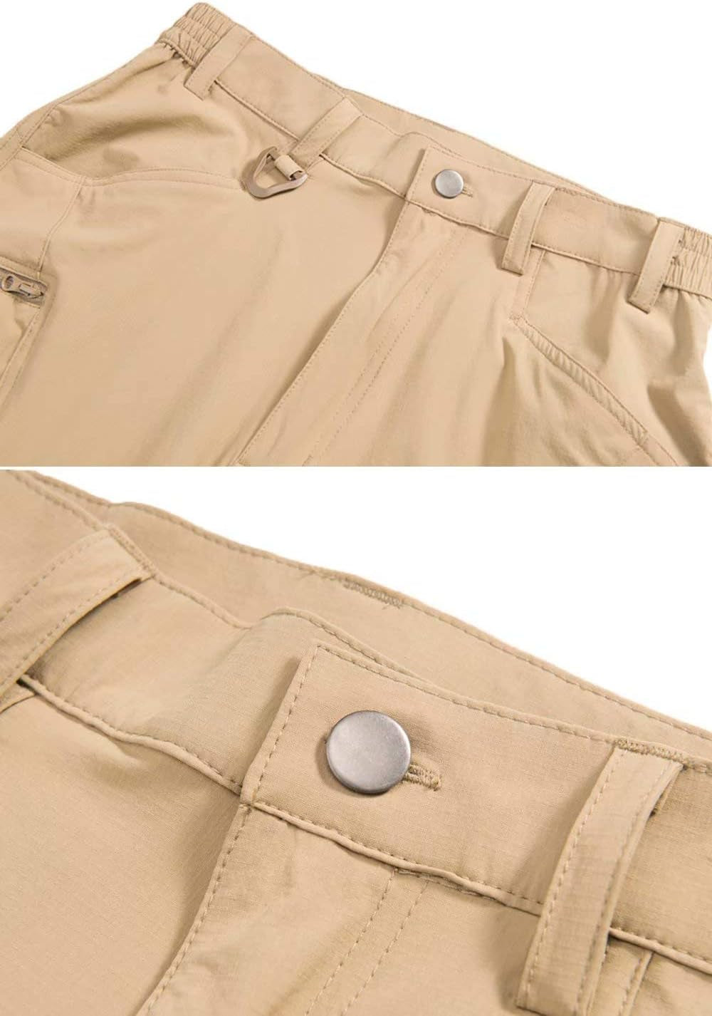 Men'S Tactical Pants Water Repellent 8 Pockets Ripstop Hiking Pants Lightweight Work Pants